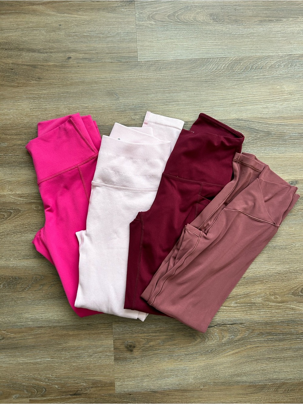Spiritual Gangster High-Rise Leggings Pack - Fuchsia, Blush, Burgundy, Mauve